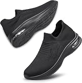 Surfing Tree Womens Walking Shoes Non Slip Breathable Slip On Size 9 Black view 1