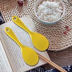 Silicone Rice Paddle Spoon Set of 2,Non Stick Heat