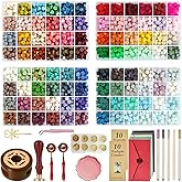 96 Colors Wax Seal Stamp Kit,2400Pcs Sealing Beads,All in one Wax Seal Kit with Sealing Stamps, Warmer,Spoon,Envelopes,Candle