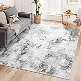 Dripex Abstract Contemporary Area Rugs, Washable & Non-Slip Area Carpet Rug Soft Fluffy for Living Room Bedroom Kids Rooms, I