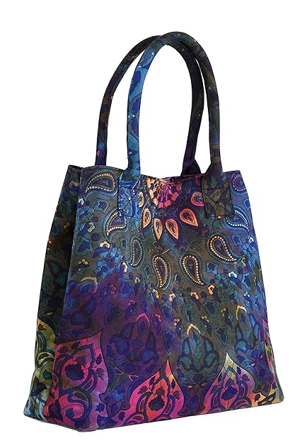 HANDICRAFT-PALACE Tote Bag Womens Fashion Hobo Star Mandala Shoulder Bag Shopping Purse Bag (Multi Color)