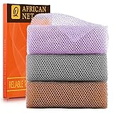 UJFQBH 3 Pieces African exfoliating net African Net