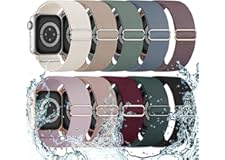 10 Pack Stretchy Bands Compatible with Apple Watch Band 40mm 38mm 41mm 42mm 44mm 45mm 46mm 49mm Women Men, Water-Resistant So