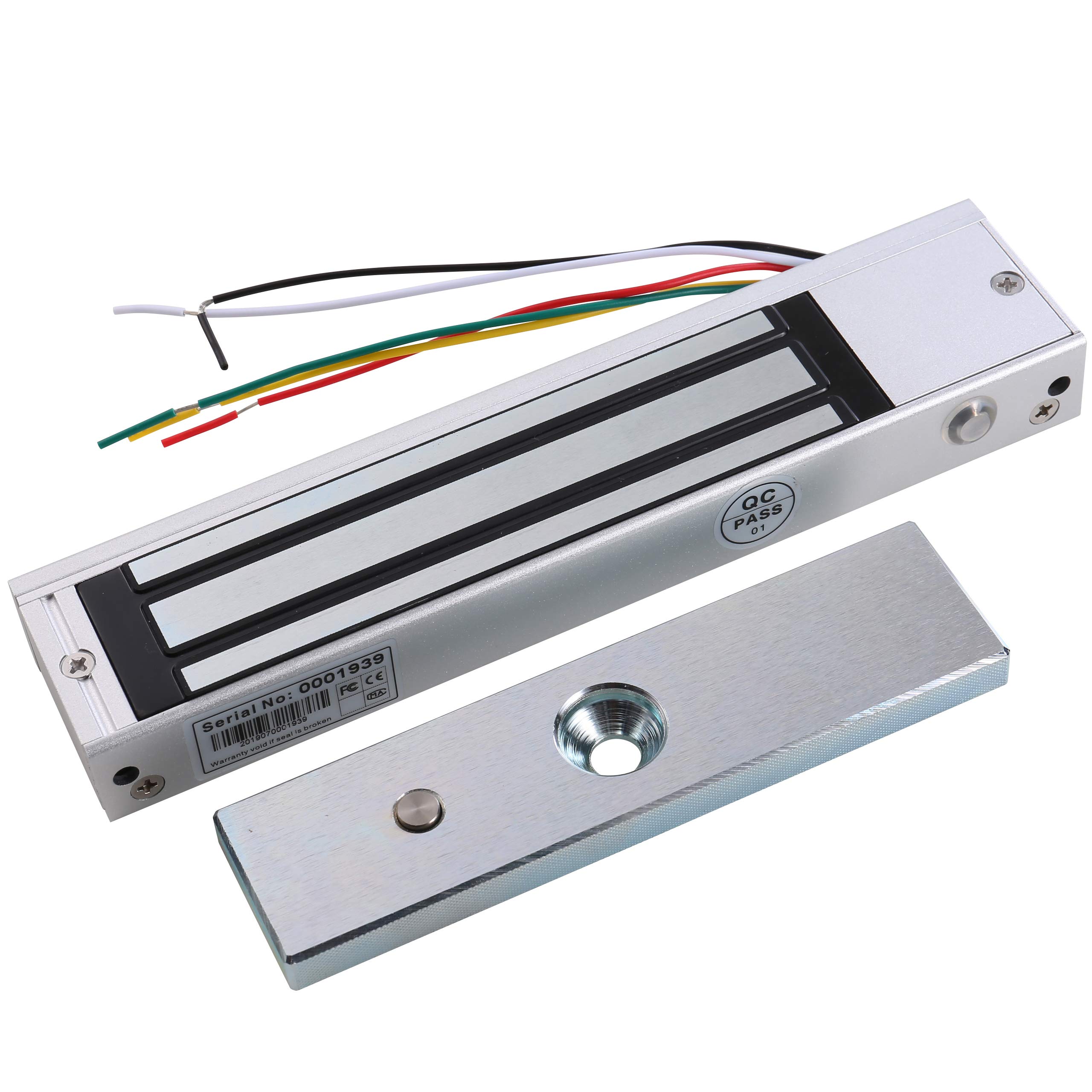 UHPPOTE 180KG 350lbs Force Electric Magnetic Lock Fail Safe Type for Access Control Door