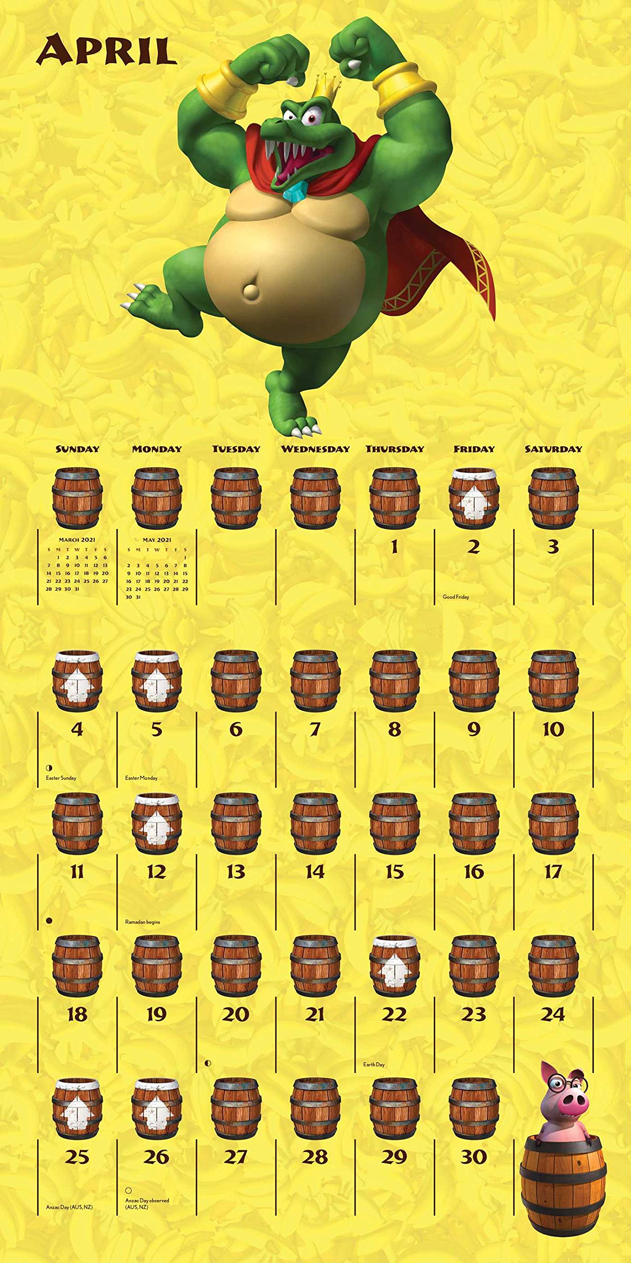 Donkey Kong 21 Wall Calendar Amazon Co Uk Nintendo Books Donkey Kong 21 Wall Calendar Amazon Co Uk Nintendo Books