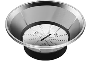 Drkerr BR-1 Mesh Filter Basket Compatible with Models JE95XL, JE98XL, BJE200XL Juicers, SP0010662 Blender Basket Assembly - Ready to Use Mesh Bowl, Upgraded Titanium-coated Blades and Base