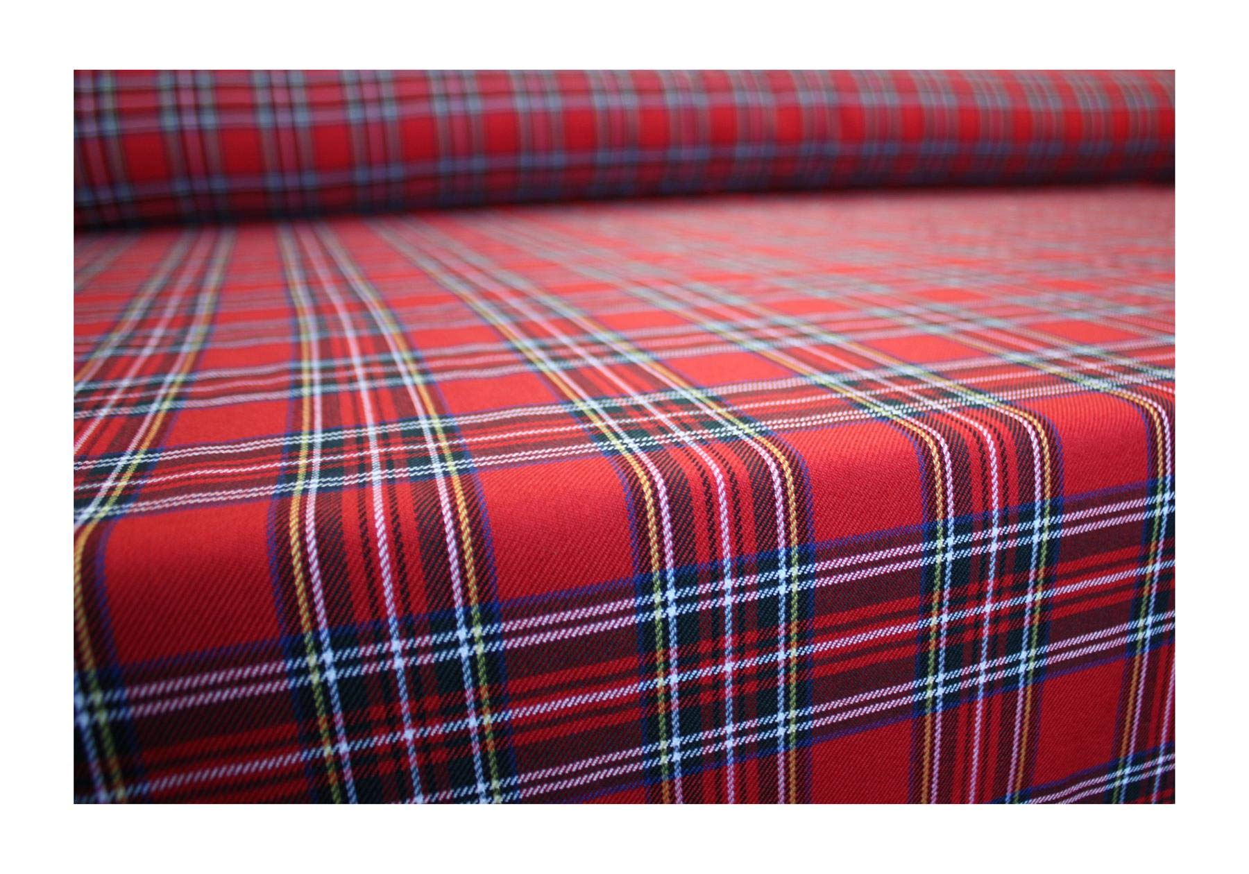 The Dragons Den 145 x 200 cm Traditional Tartan Polyviscose Rectangle Tablecloth Burns Night Christmas Hogmanay Home Decoration [Royal Stewart]