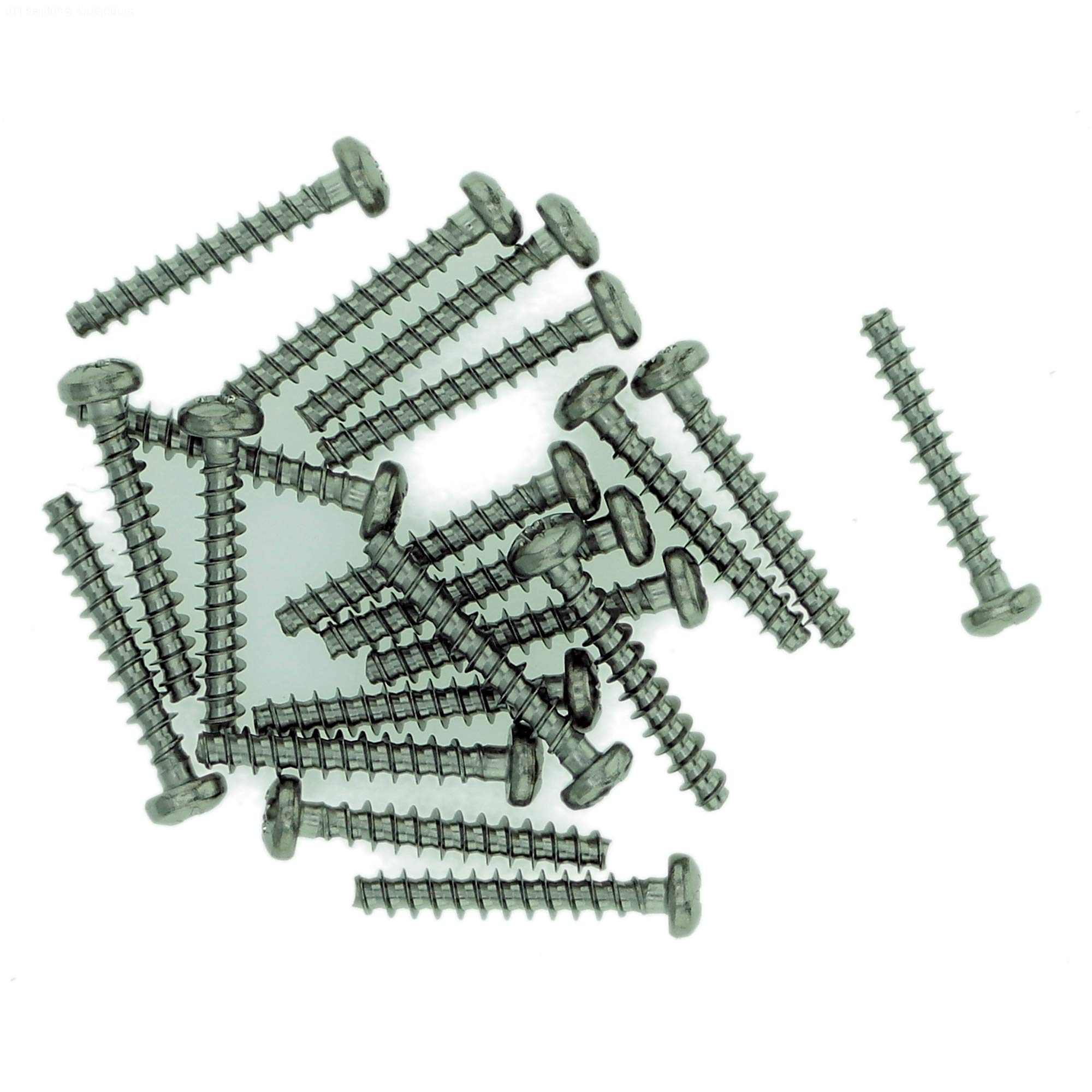 D3 (3mm x 14mm) Pozi Pan Screws for Plastic - Stainless Steel (A2) (Pack of 20)