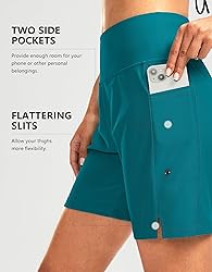 G Gradual Women's 7" Long Swim Board Shorts High