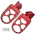 Motorcycle Foot Peg Foot Rest Dirt Bike Foot Pegs For Sur Ron Light Bee S/X For Segway X260 X160 For Talaria Sting MX3 MX4 XXX Taparia Foot Pedals Rests (Red)
