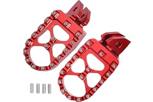 KICOFYEE Sur Ron Light Bee S/X Dirt Bike Foot Pegs - Red