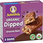 ANNIE'S Chocolate Chip Granola Bars, Organic, No Artificial Flavours, Whole Grains, Pack of 5 Granola Bars