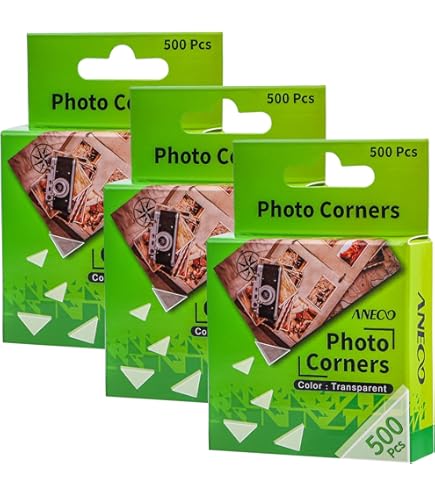 Angoli Foto Adesivi - Confezione Da 250, Vinile Trasparente, Per Album E Scrapbooking - Foto 9