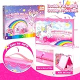 HappyGoLucky Unicorn Art Set for Girls 3-12 Yrs - 208 Pc Coloring Pencils view 3