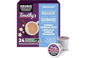 Timothy's French Vanilla Latte K-Cup Coffee Pods, 24 Count For Keurig Coffee Makers