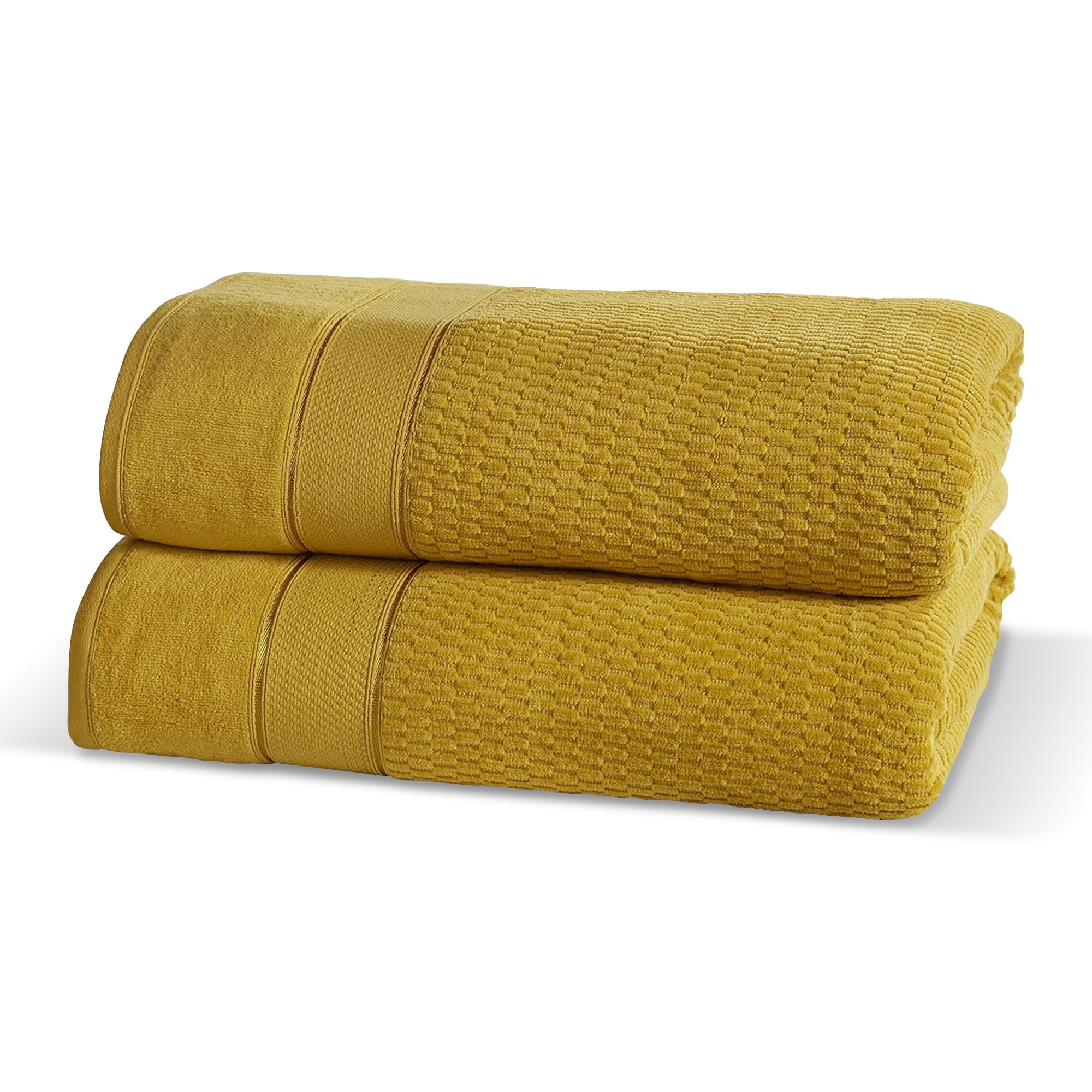 Rapport Home Royal Velvet 2 piece Bale Ochre Towel Set — image 1