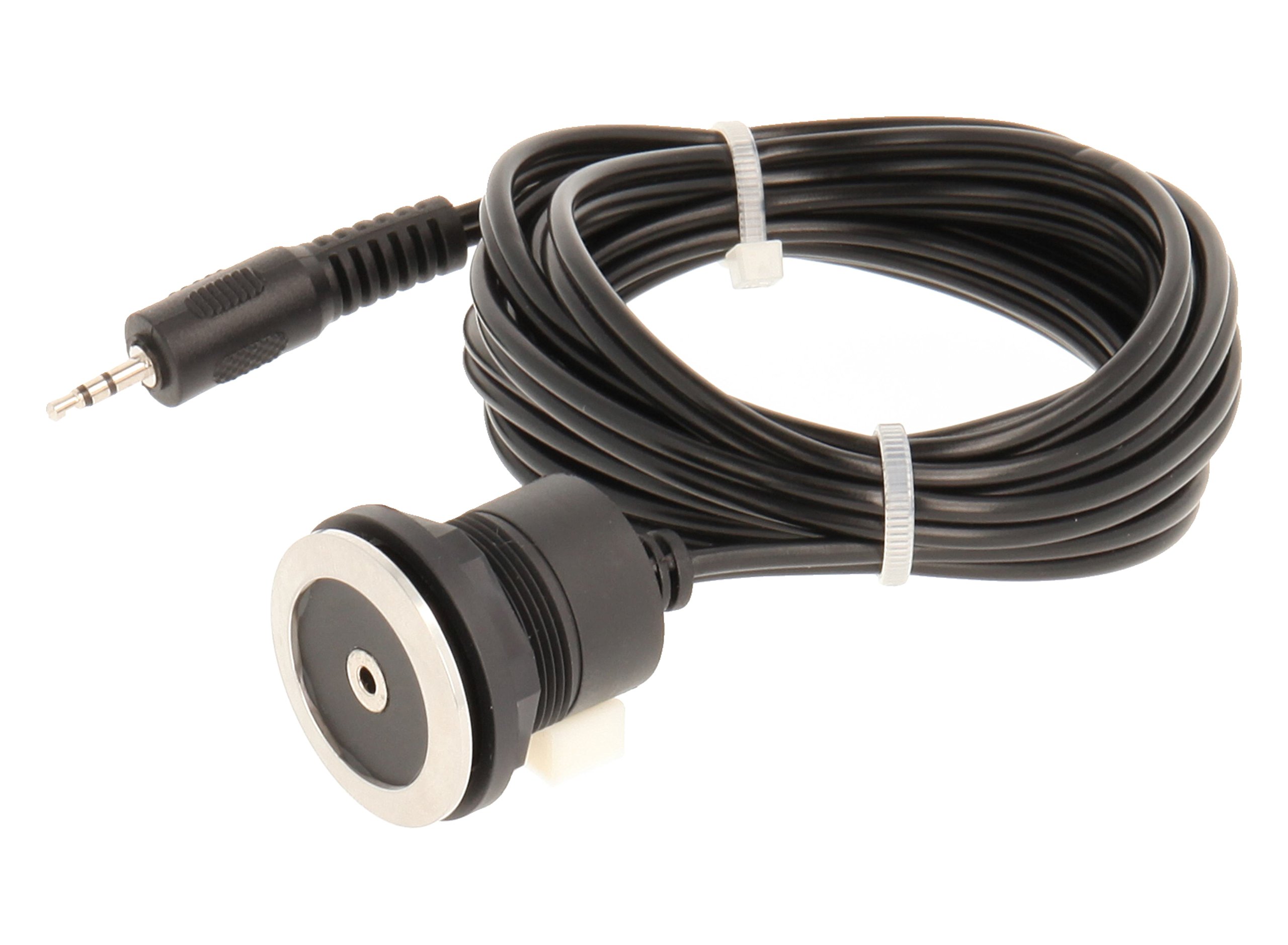 Schlegel 23.001.552 Jack Plug Socket Stainless Steel 1x 2.5 mm 3-Pin Jack Plug Socket 1x Cable Length 200 cm and 2.5 mm Jack Plug