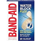 Band-Aid Brand Water Block Flex Adhesive Bandages, All One Size, 20 Count