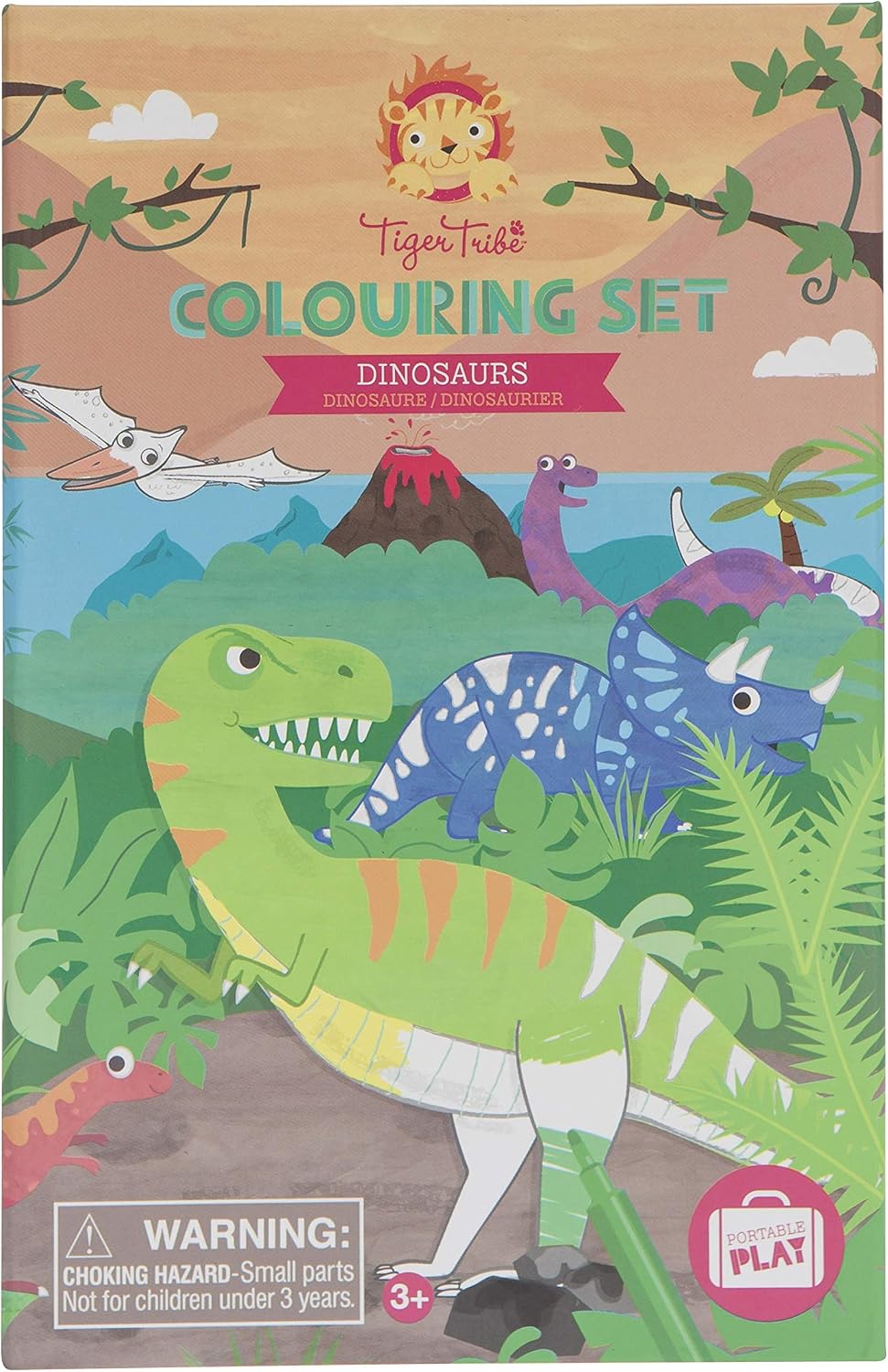 Tiger Tribe TR14013 Dinosaur Toy Colouring Set & Drawing Set, Multicoloured - Image 5