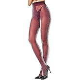 LABELLA 45D Sparkly Tights for Women Metaillic Fiber Shine Glitter Semi Sheer Perfect Party Date Performance