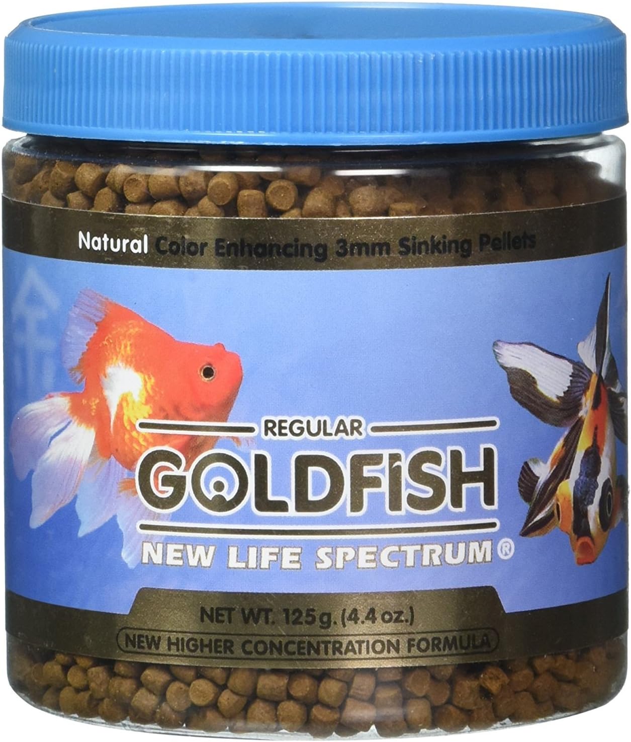 New Life Spectrum (NLS) Goldfish Regular 125 Grams | Pellets Size: 3mm | Sinking Type | Indian Fish Monsters (IFM)