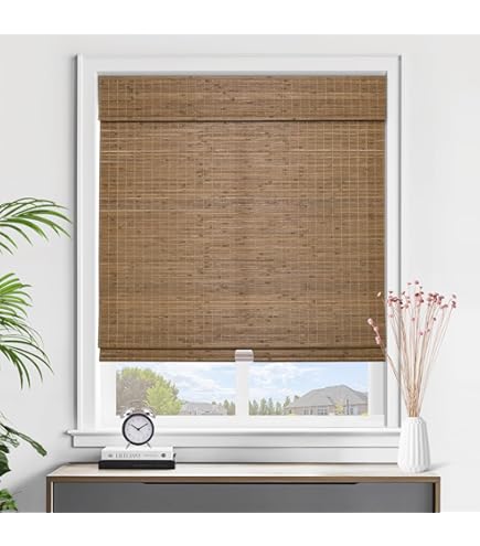 Ikea Calyx Interiors Cordless Bamboo Roman Blind, Light