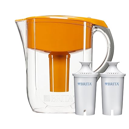  Brita 10 Cup Orange Grand Water Filter Pitcher