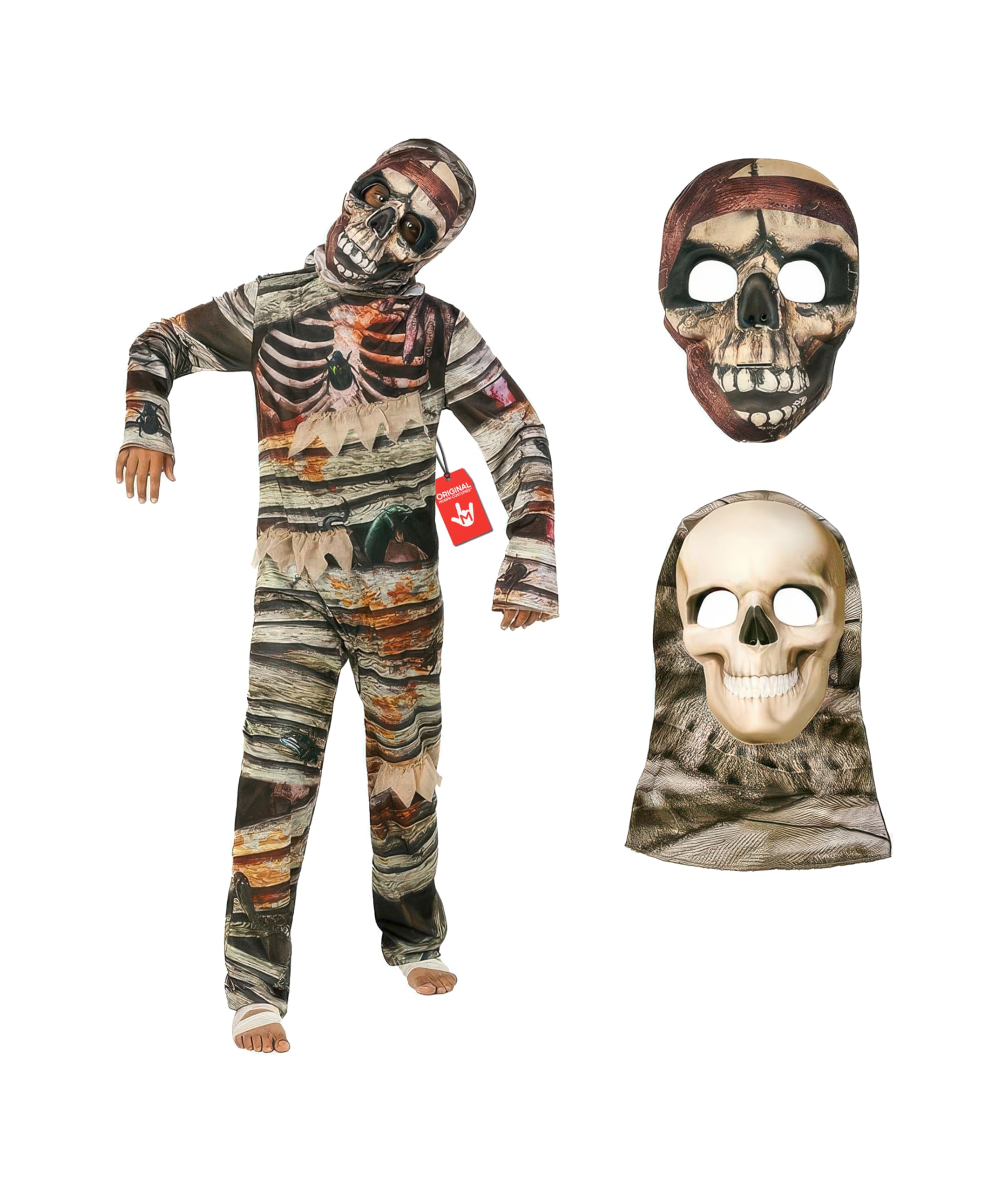 Morph Mummy Costume for Kids - Boys Mummy Outfit, Medium Size, Halloween