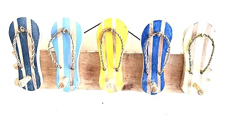 wooden flip flops home decor