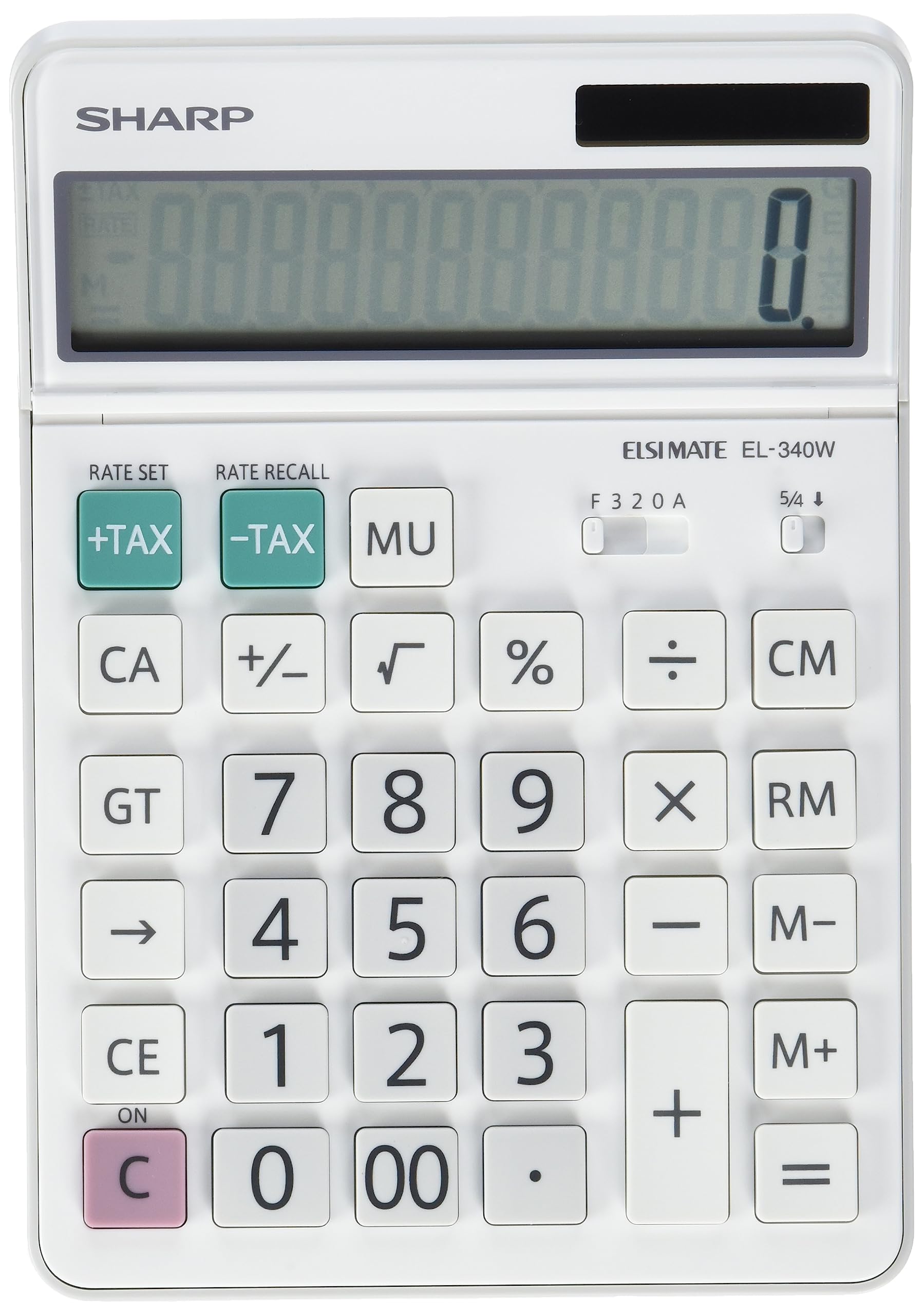 Sharp SH-EL340W Desktop Calculator White