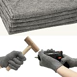 Cosymate Grey Cotton Gloves 12Pcs Soft Moisturizing Work Gloves Skin Friendly view 2