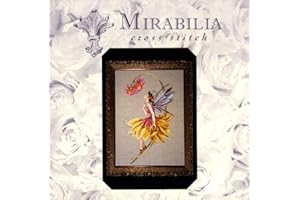 Mirabilia Designs - Petal Fairy Cross Stitch Kit - 161x287 inches - Modern Fairy Theme - Yellow - Teen, Adult