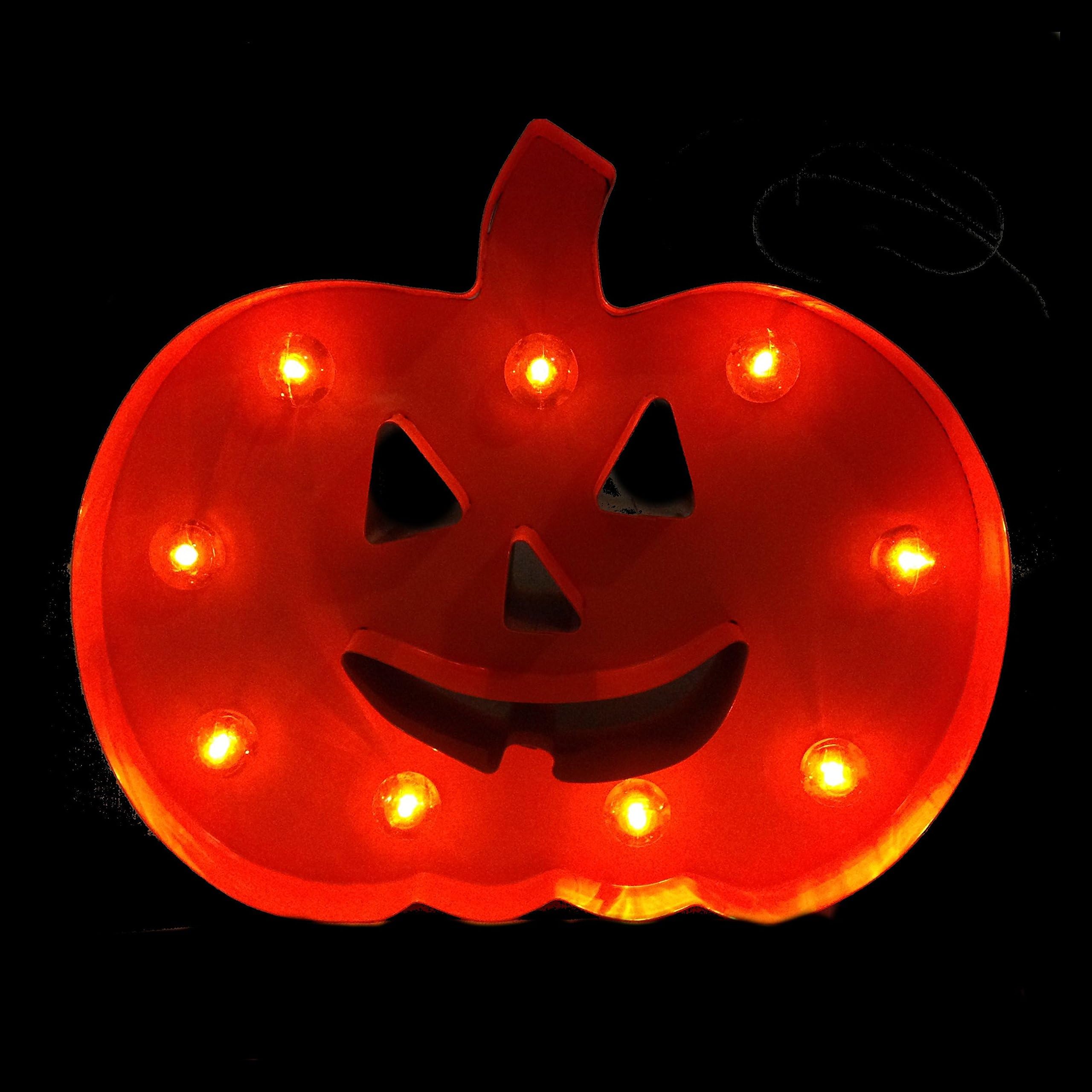 Halloween Marquee LED Decorative Lighted Signs (Jack-O-Lantern Pumpkin)