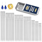 50 Pcs Large Eye Sewing Needles, 7 Size Sewing