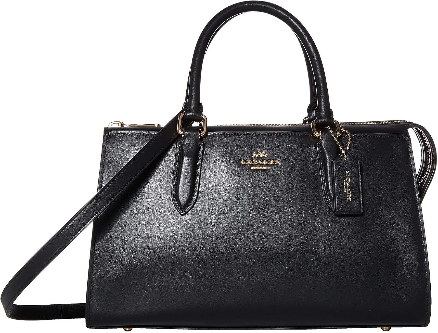 COACH Refined Calf Leather Bond Bag Gd/Black One Size: Handbags: Amazon.com