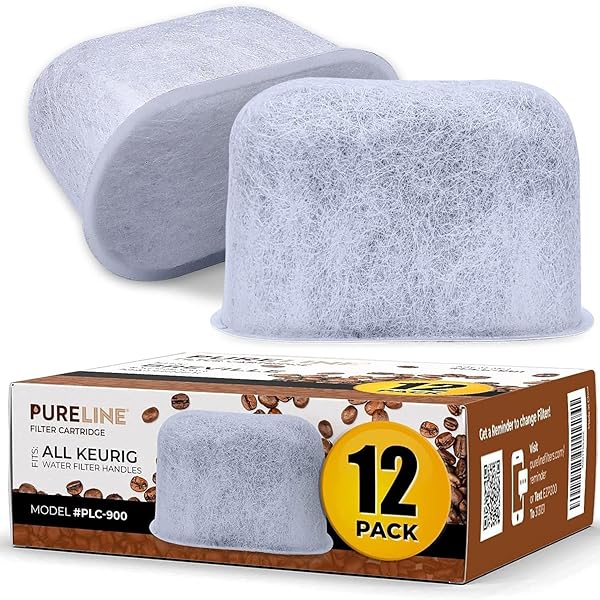 KEURIG FILTER REPLACEMENT, 12 PACK COMPATIBLE CHARCOAL WATER...