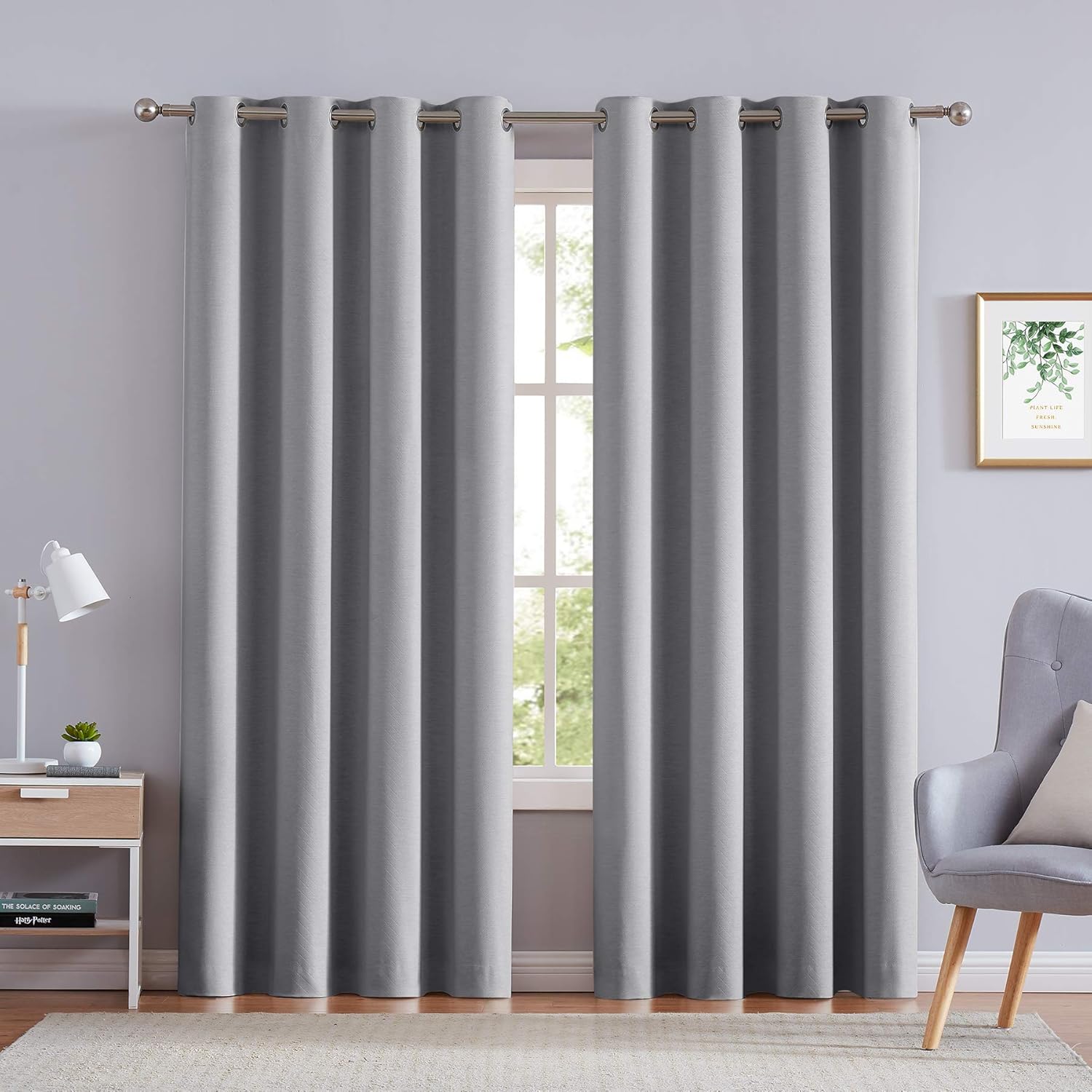 Best curtains for living room geometric pair -sheer