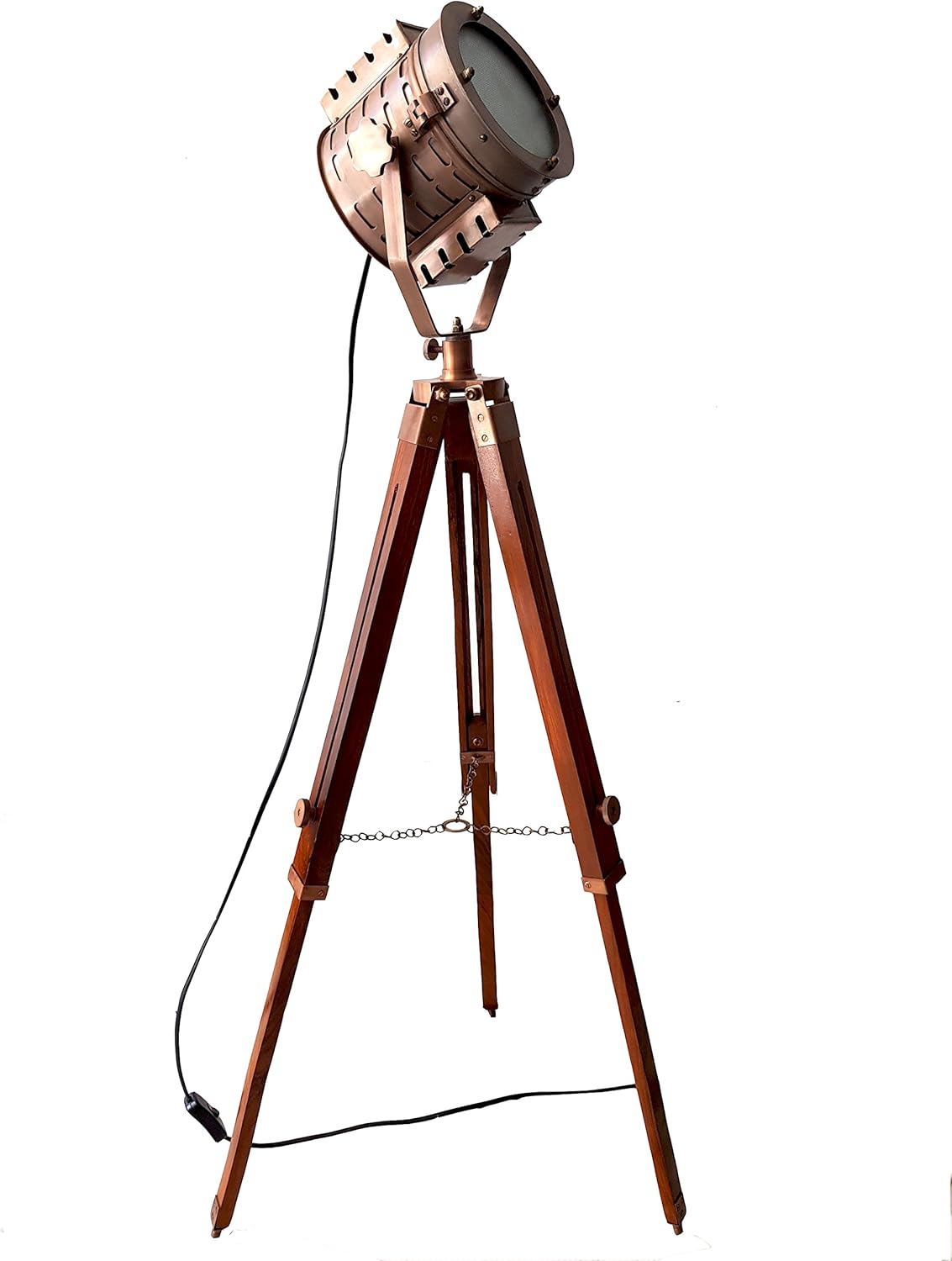 copper tripod floor lamp