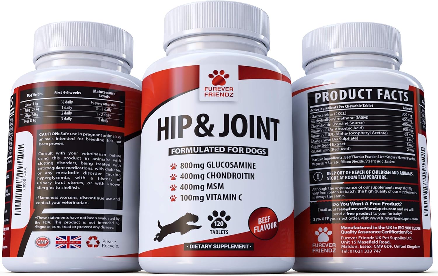 Furever Friendz Joint Supplements for Dogs, Chondroitin, Glucosamine Dog Supplements - Image 3