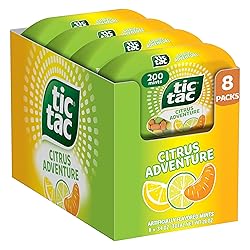 Tic Tac Citrus Adventure Mints, Bulk 8 Pack, Mints