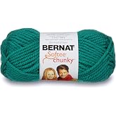 Bernat Softee Chunky Yarn, 3.5 Oz, Gauge 6 Super Bulky, Emerald