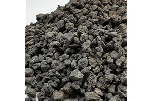 FANTIAN 2 lbs Black Lava Rocks for Plants,1/4 Inch Crush Volcanic Rock Pumice Soil Additive for Succulent Aquarium Cactus Bonsai Fire Pits and Garden Landscaping