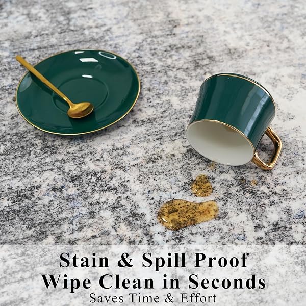 2X8 WASHABLE NON-SLIP HALLWAY RUNNER RUG – MODERN COASTAL ABSTRACT NEUTRAL STAIN-RESISTANT LOW-PILE CARPET RUNNER FOR KITCHEN ENTRYWAY BEDROOM BATHROOM (BLUE GRAY,2X8)