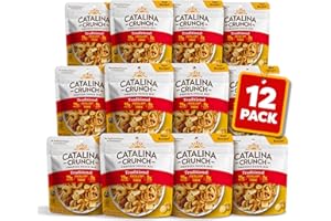 Catalina Crunch Protein Grab & Go Snack Mix | 15g Protein, 2g Sugar per Pouch | Good Source of Fiber, Keto, Gluten Free | Traditional, 1.85 oz (Pack of 12)