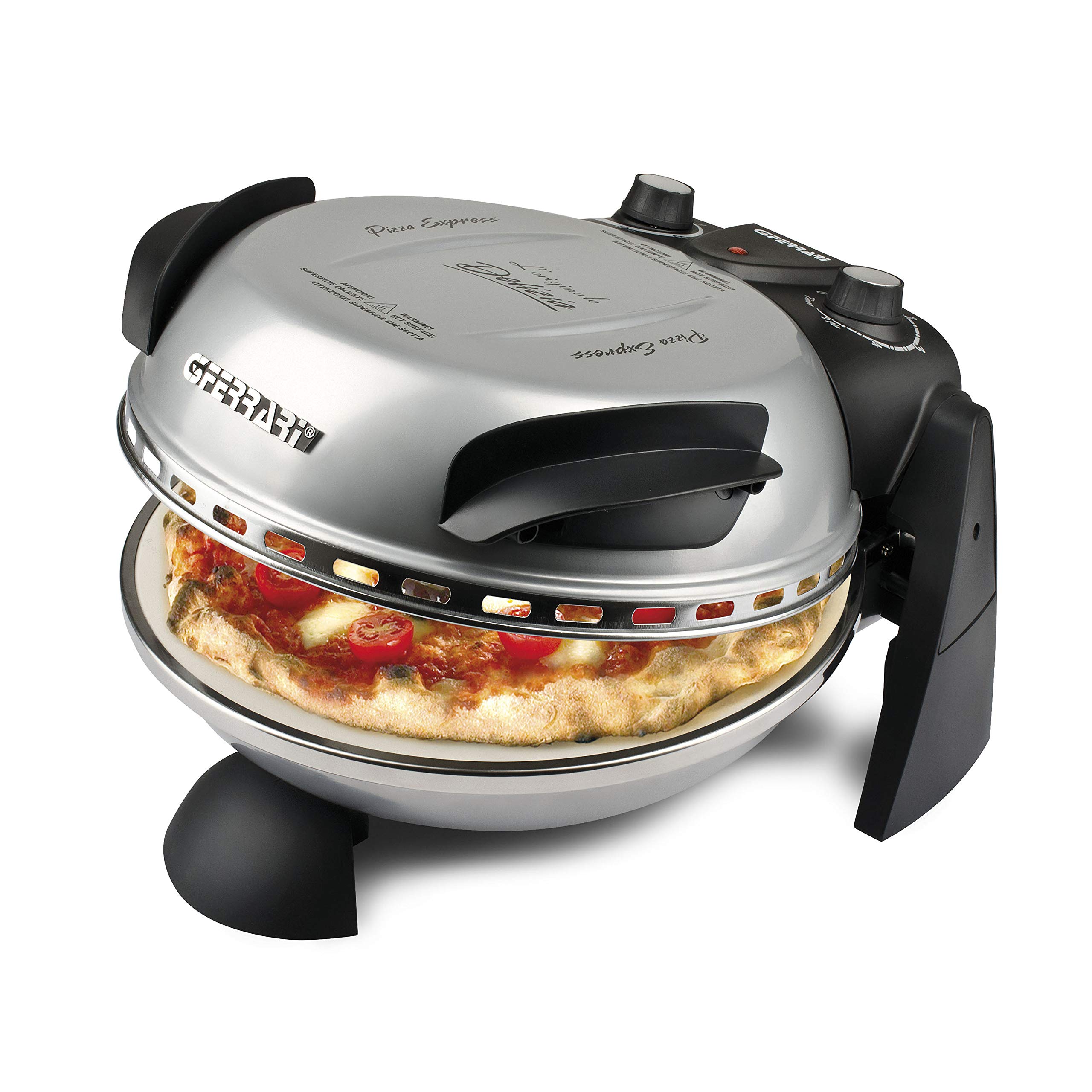 G3-Ferrari-G10006-Piedra-refractaria-unica-Pizza-Express-Delizia-Horno-Pizza-1200W-400C-Plata