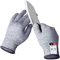 Apaffa 2PCS Cut Resistant Gloves Level 5 Protection for Kitchen, Cutting Gloves