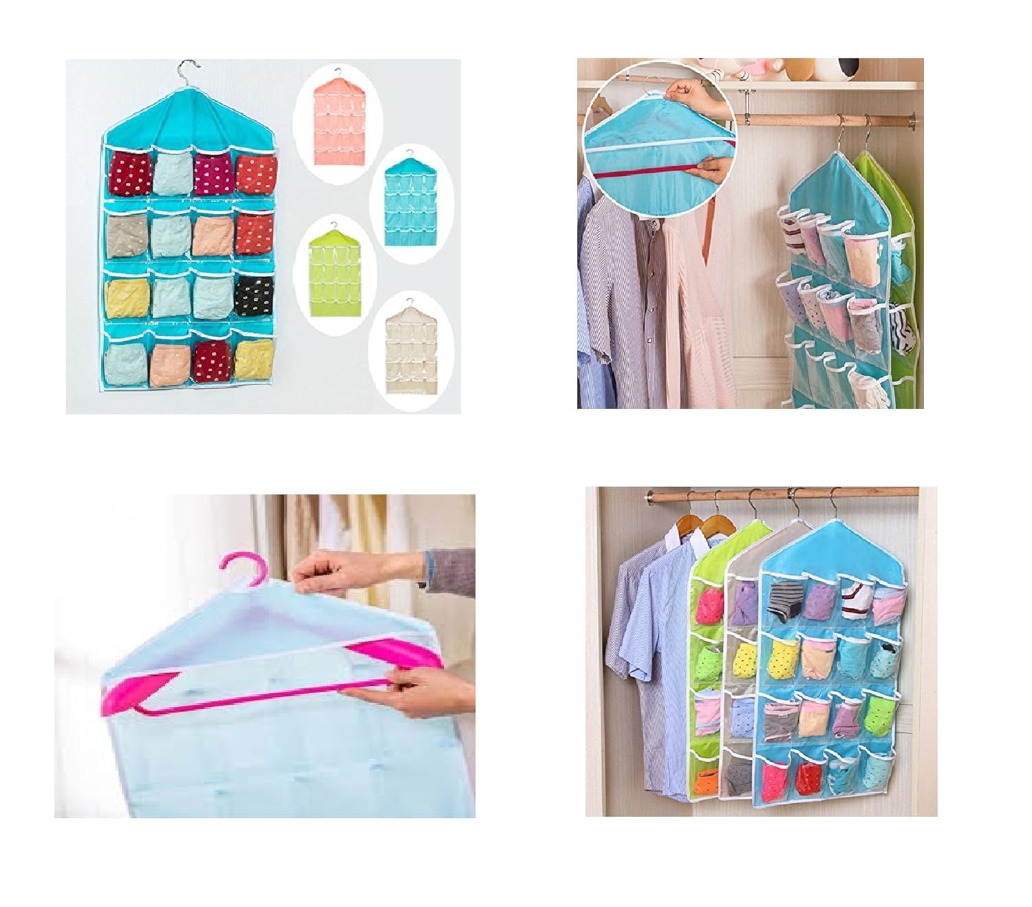 Hanging Candy Wardrobe Storage Organizer Multipurpose Wardrobe