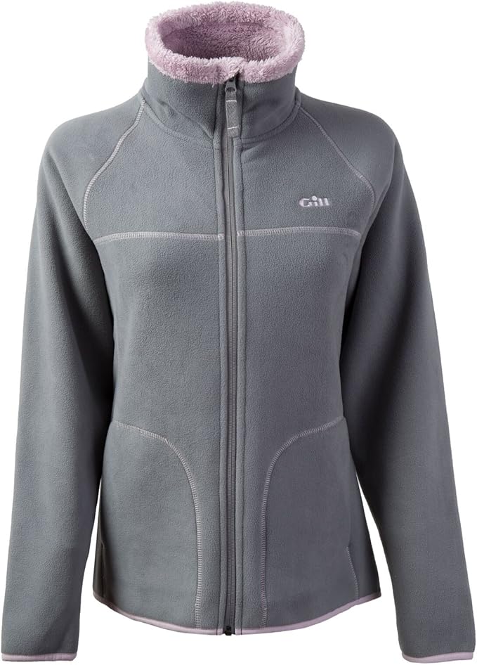 Gill Womens Polar Warm Fleece Coat Jacket Coat In Aqua. Breathable