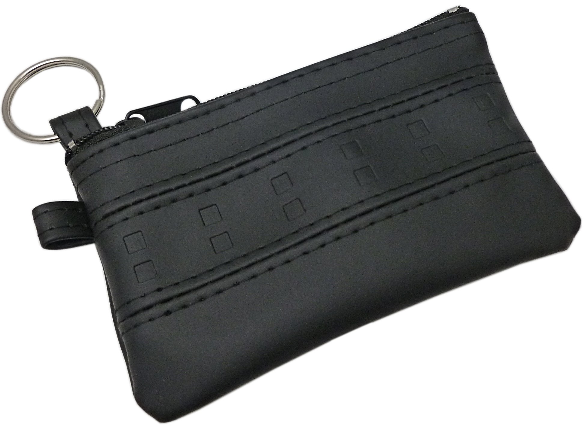 Key Pocket with 1 Zipper Compartment in Black