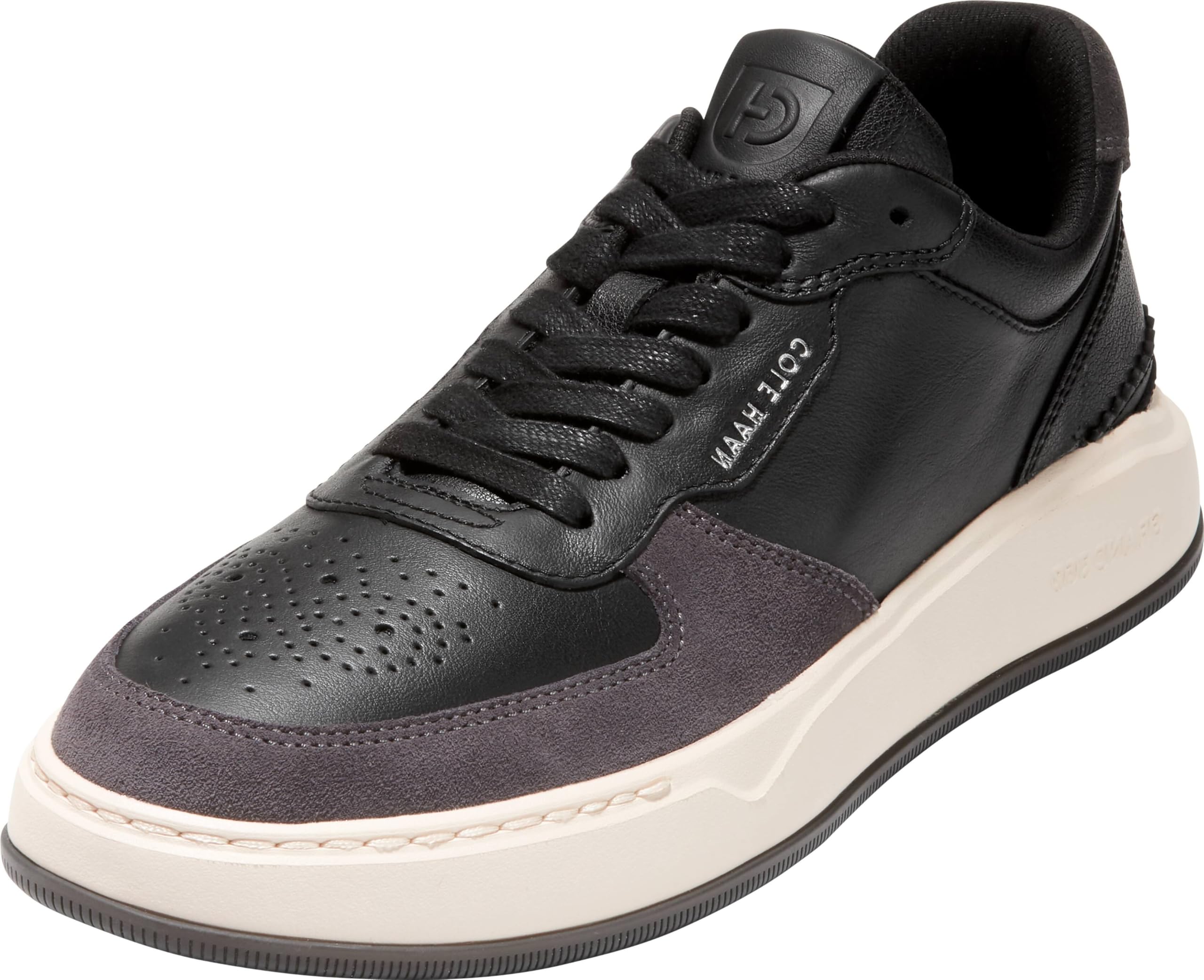 Cole Haan Mens Grandpro Crossover Sneaker, Black/Dark Pavement/Ivory, 9-W US